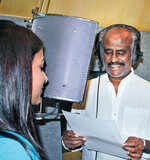 Rajini sings his 1st hindi song